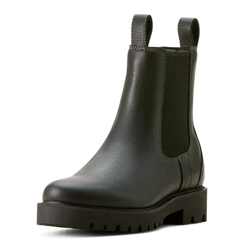 Ariat Wexford Lug Mid Waterproof Ladies Boot - Jet Black