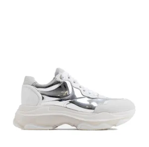 Baisley Silver White Chunky Sneakers