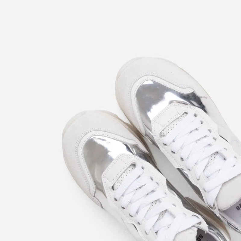 Baisley Silver White Chunky Sneakers