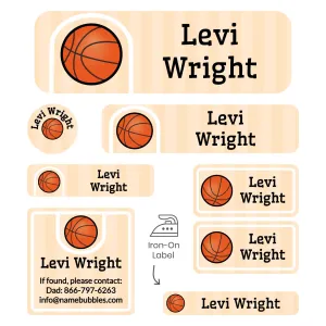 Basketball Sleepaway Camp Labels Pack