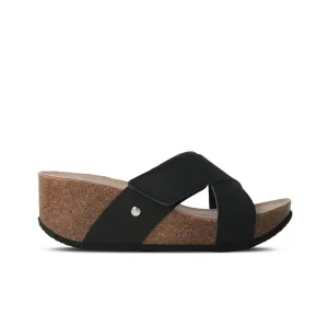 Benicasim Mat Black Sandals