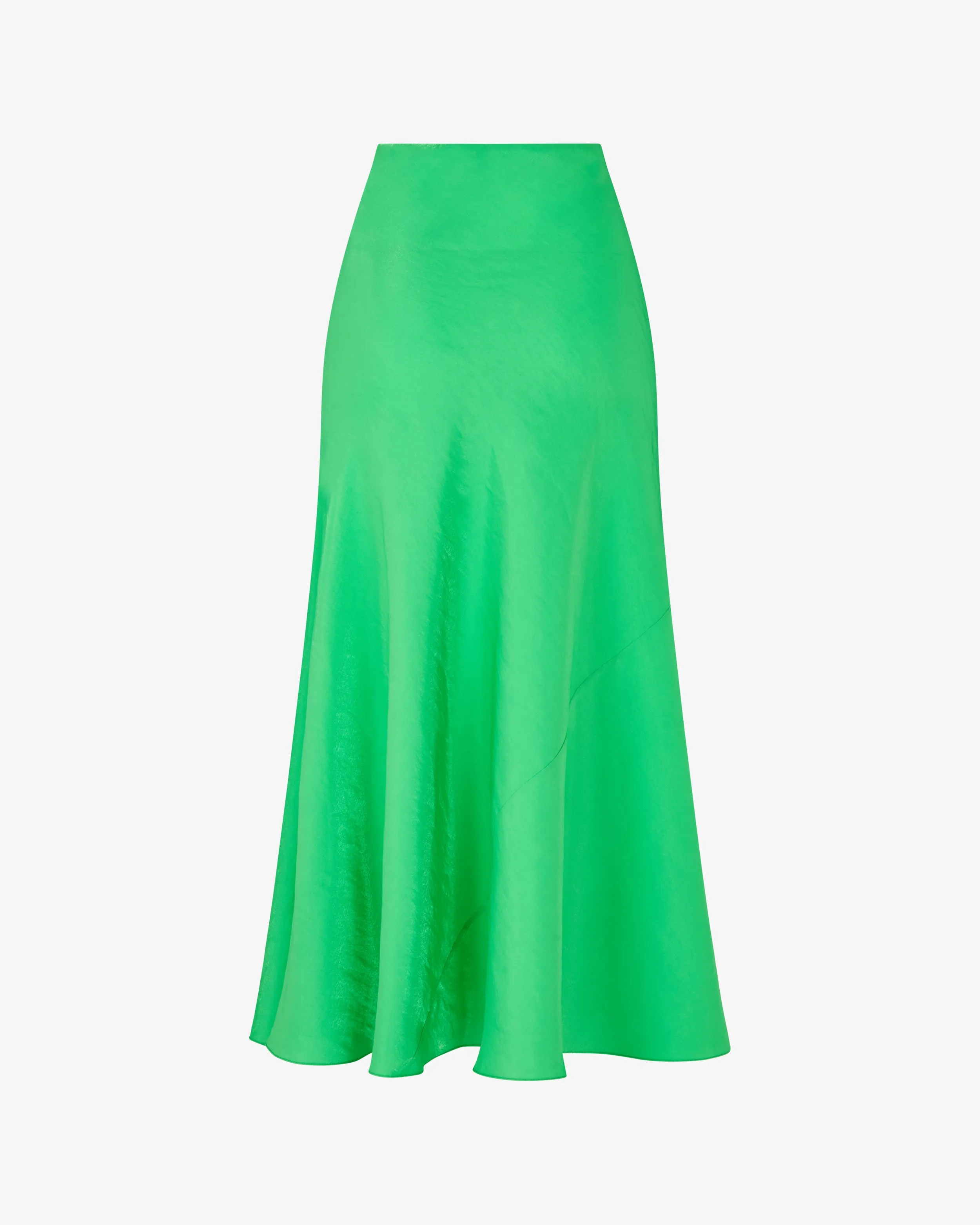 Bias Maxi Skirt - Bright Green