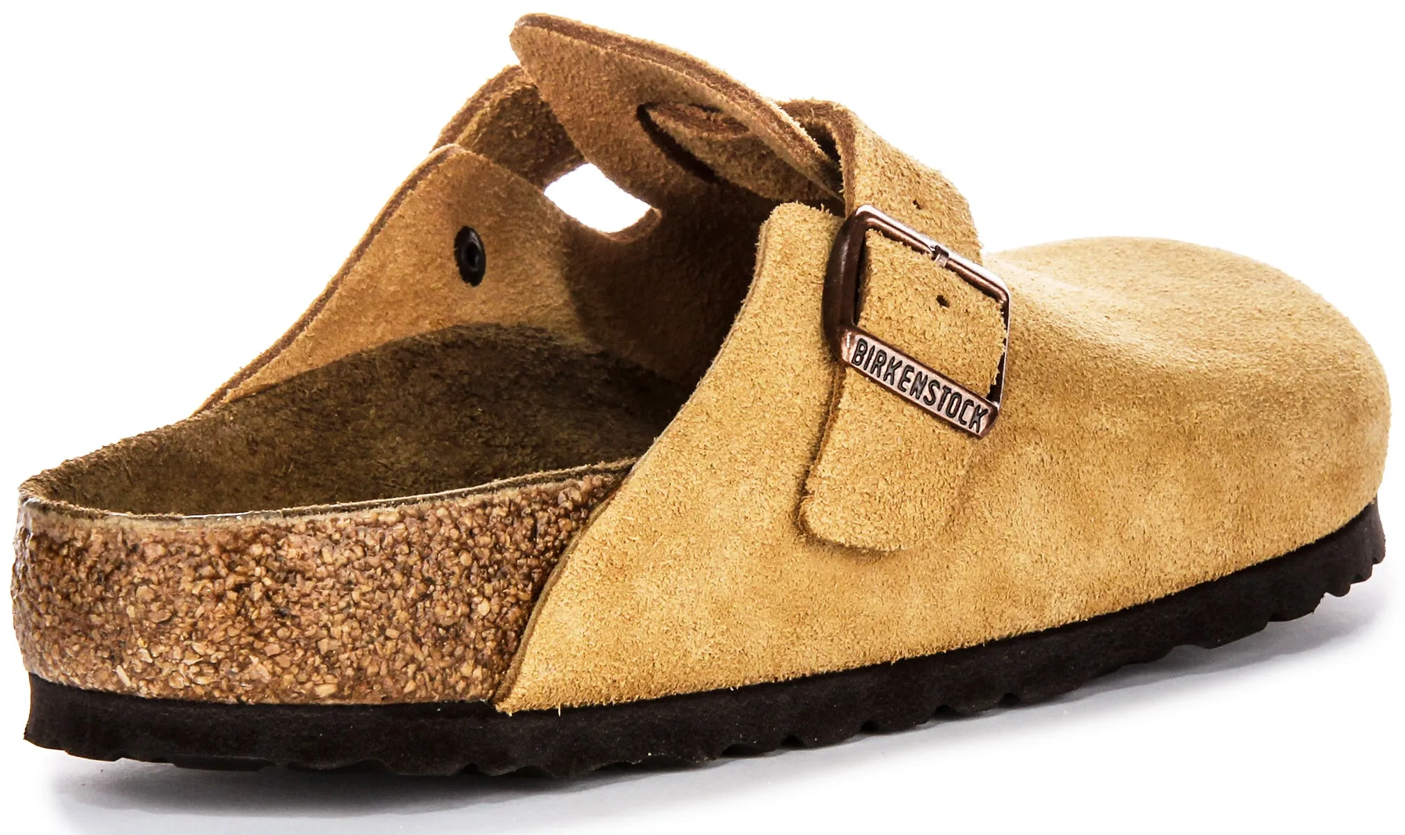 Birkenstock Boston Bs In Lattee | Regular Fit