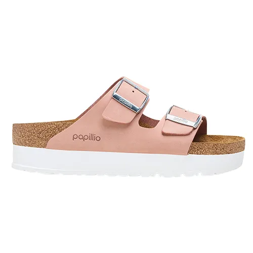 Birkenstock Platform Sandals - Arizona Papillio - Soft Pink