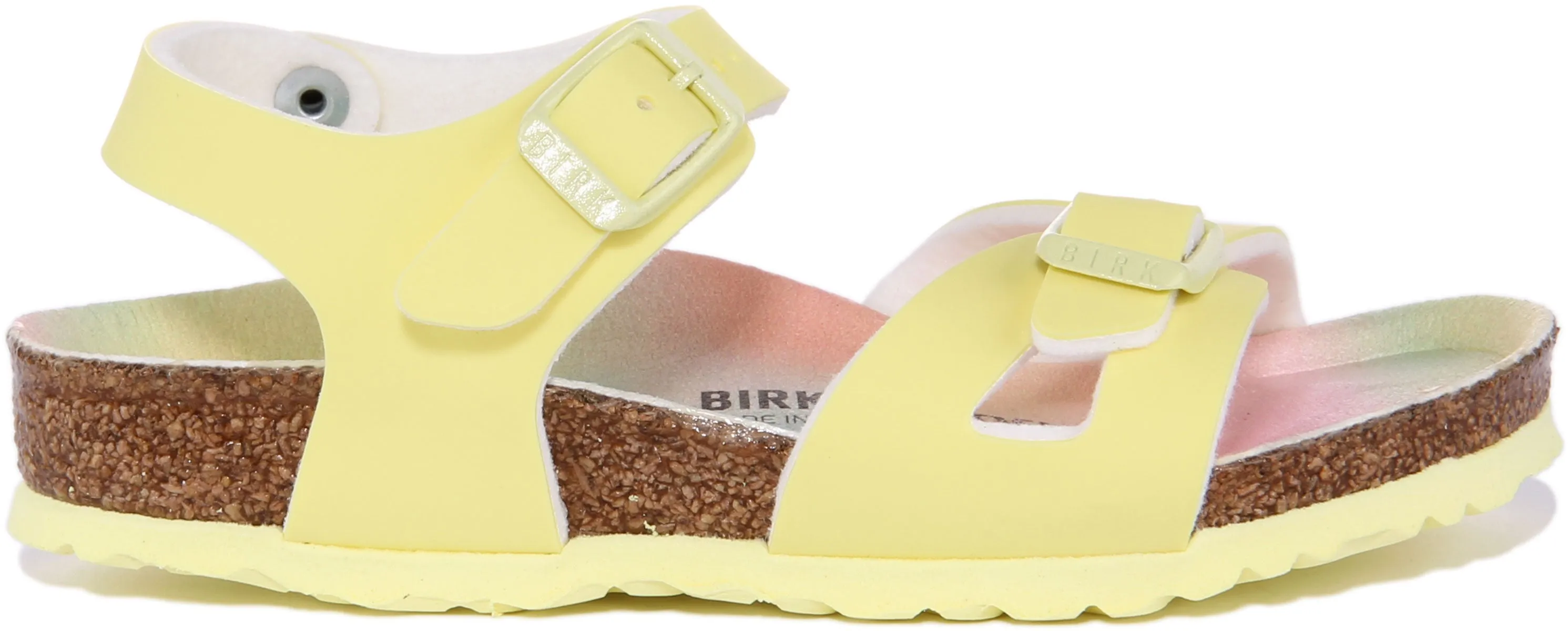 Birkenstock Rio Kids In Yellow For Kids | Narrow Fit