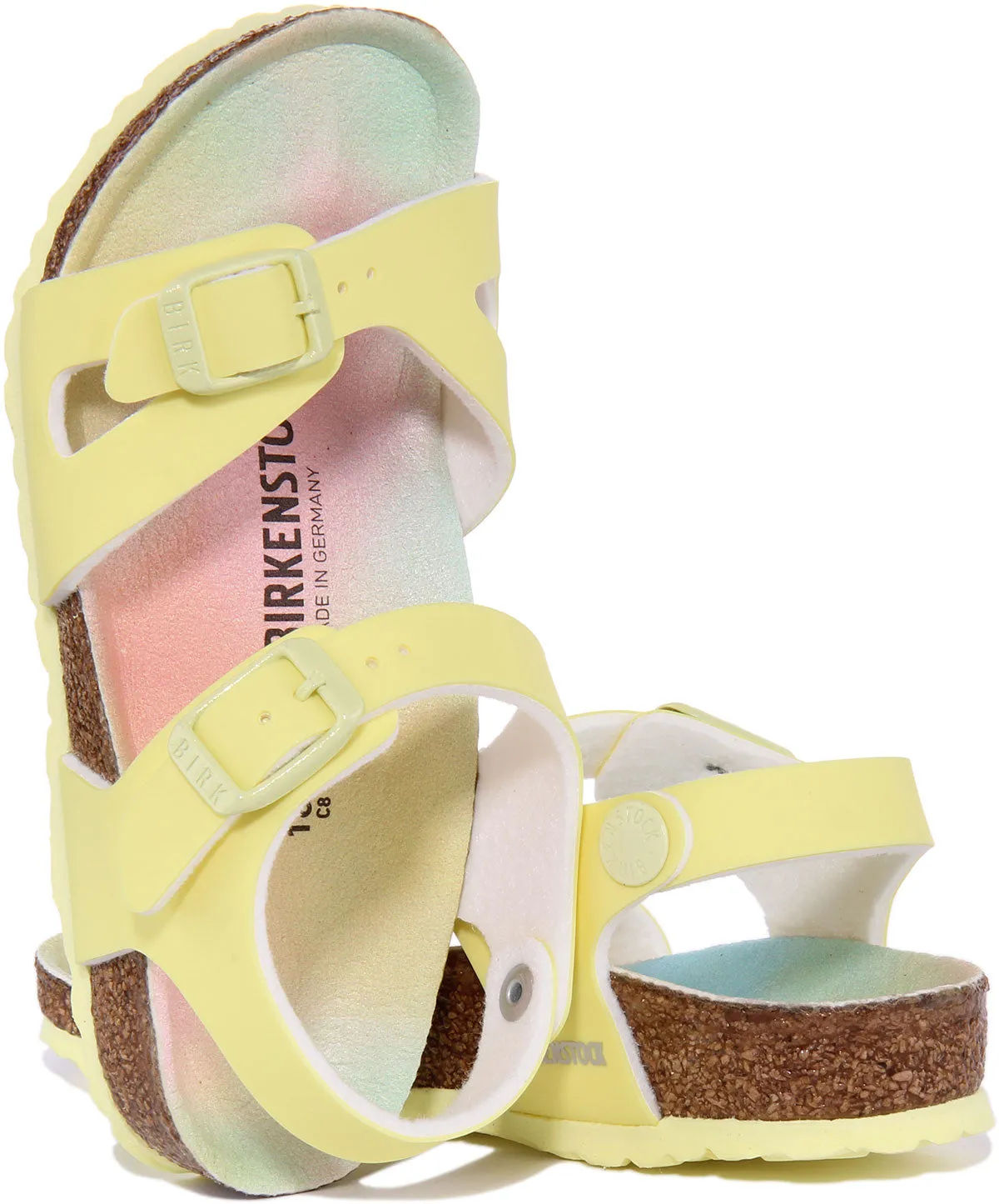 Birkenstock Rio Kids In Yellow For Kids | Narrow Fit