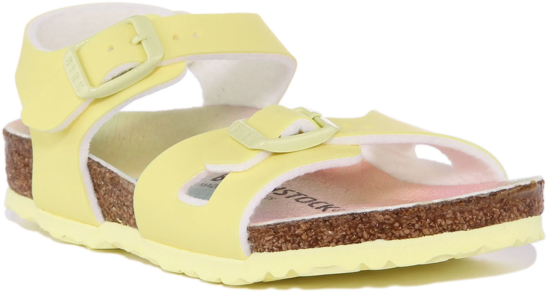 Birkenstock Rio Kids In Yellow For Kids | Narrow Fit