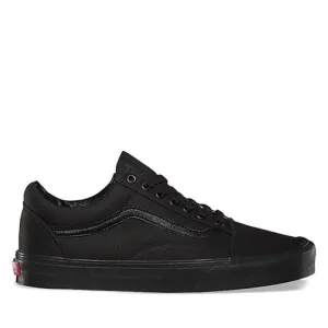 Black Old Skool Vans  Black Sole - Womens Mens Unisex