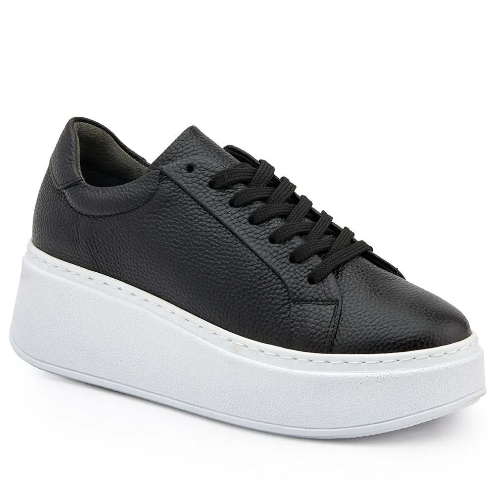 Bonasera Leather Platform Trainers - BONASERA / 326 250