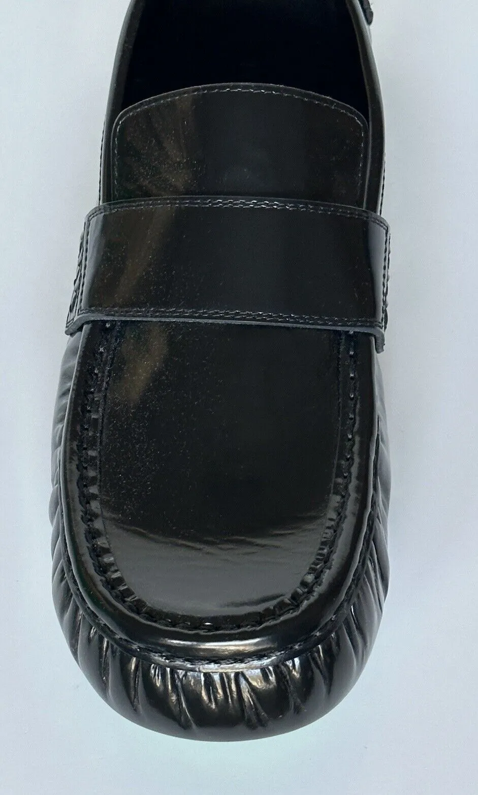 Bottega Veneta Men’s Leather Black Moccasin Shoes 12 US (45 Eu) 741331 NIB $1050