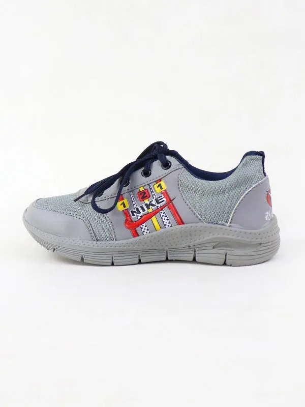 BS33 Boys Shoes 8Yrs - 17Yrs NK Grey