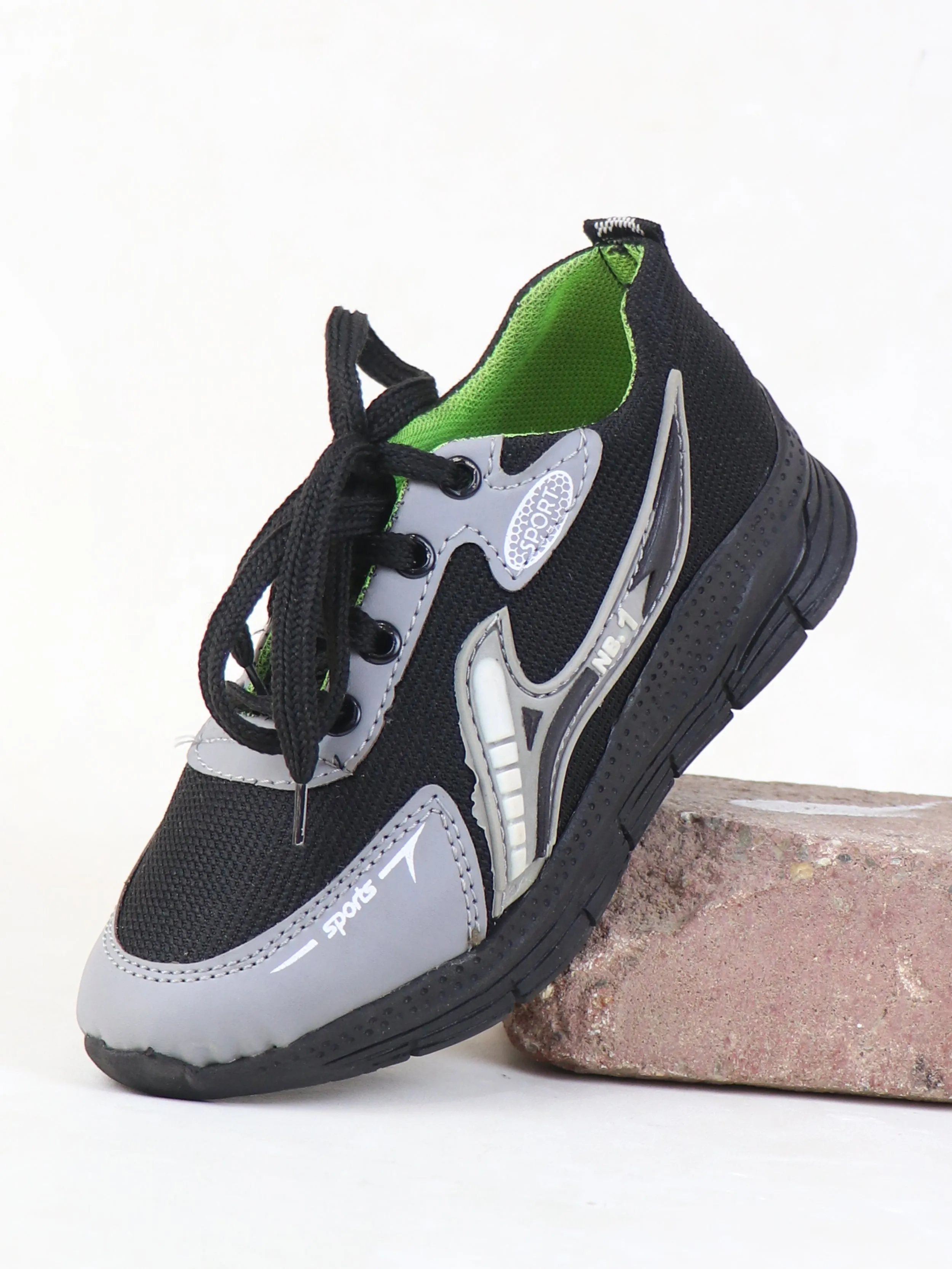 BS49 Boys Jogger Shoes 13Yrs - 17Yrs Black