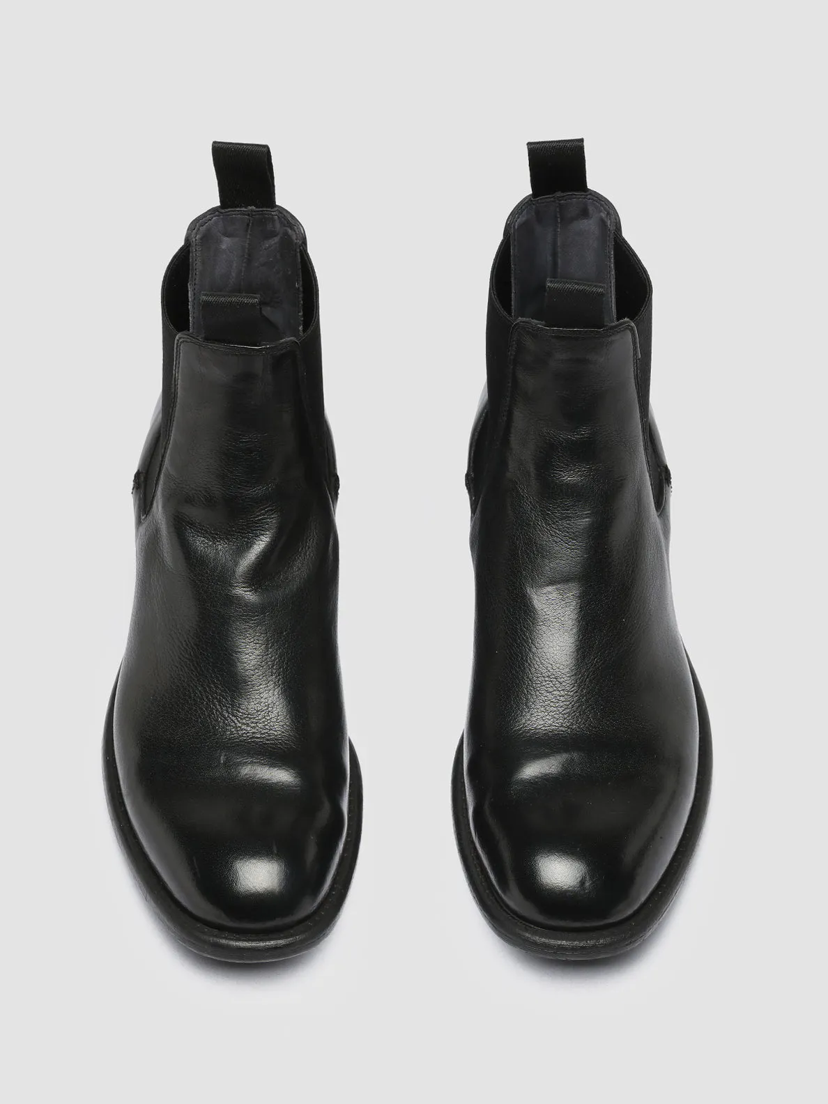 CALIXTE 004 - Black Leather Chelsea Boots