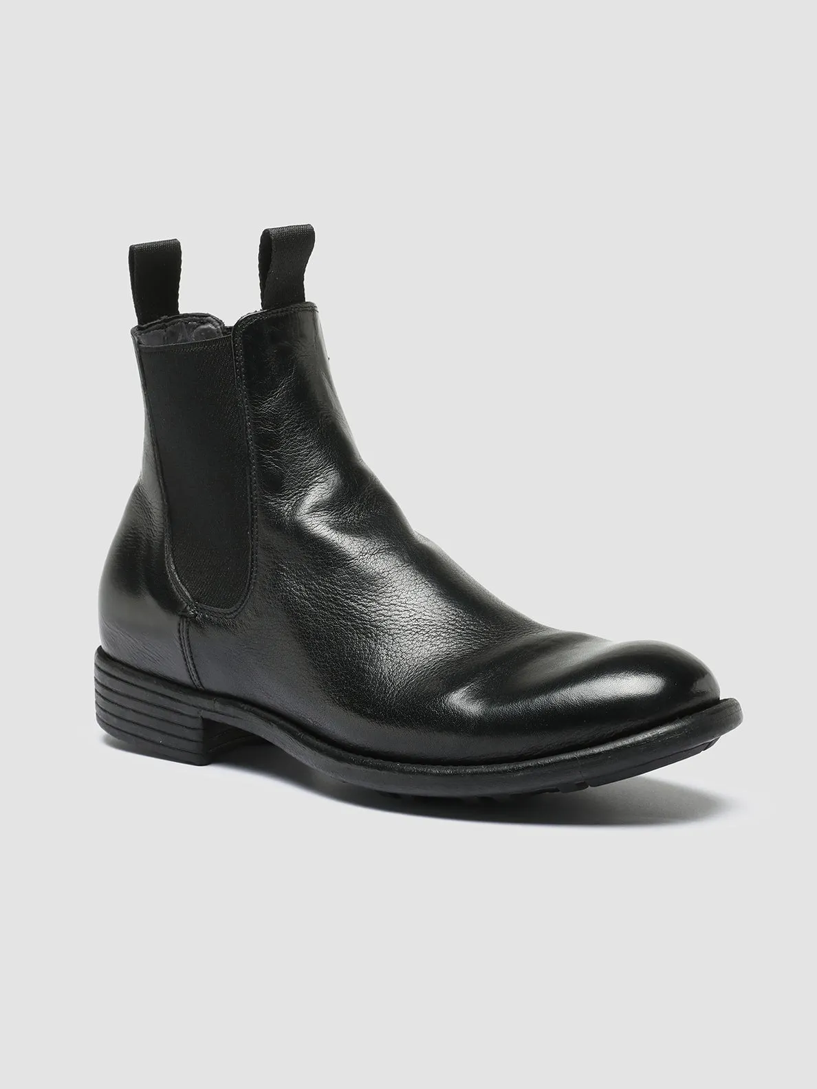 CALIXTE 004 - Black Leather Chelsea Boots