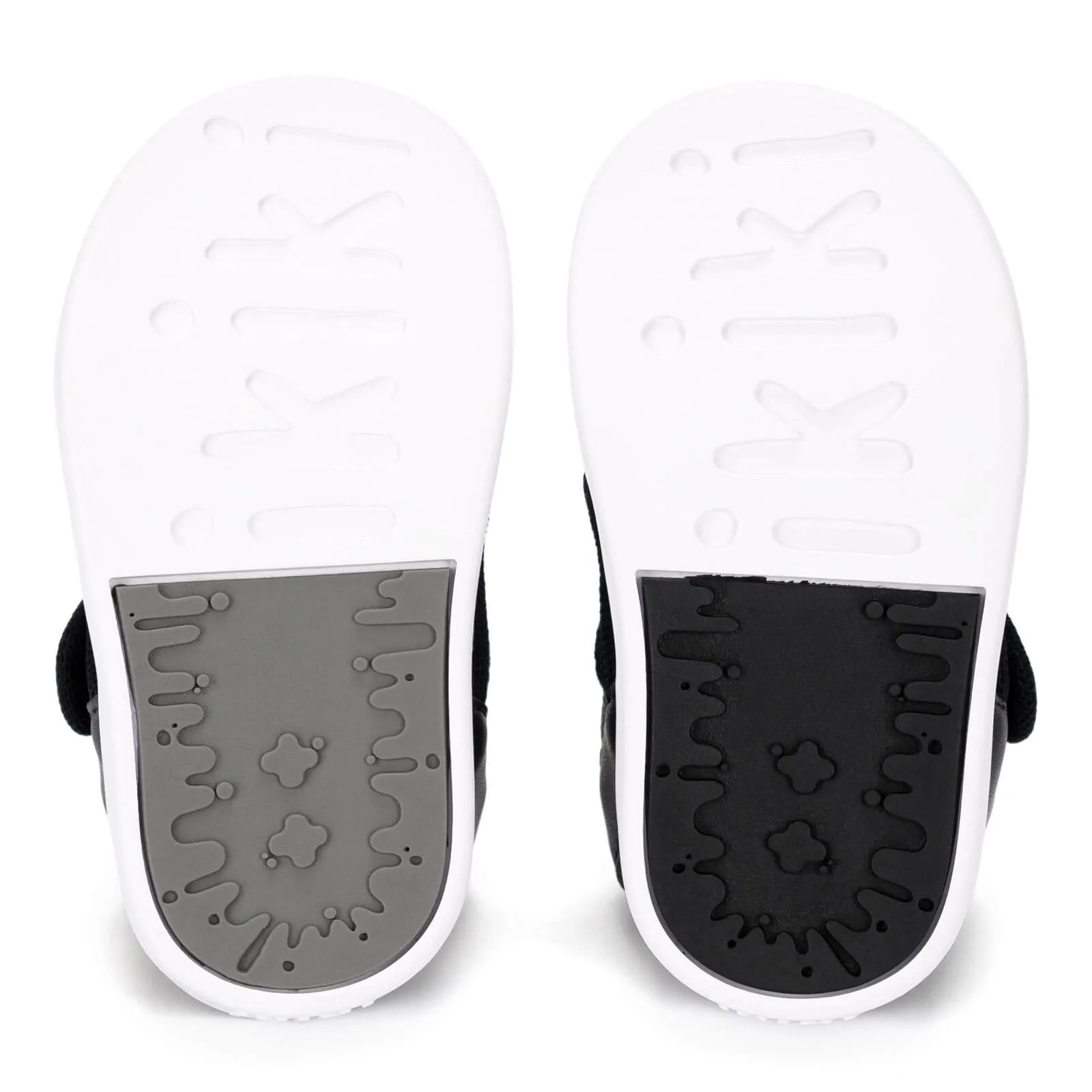 Checkered Squeakerless Toddler Sandals | Black/White