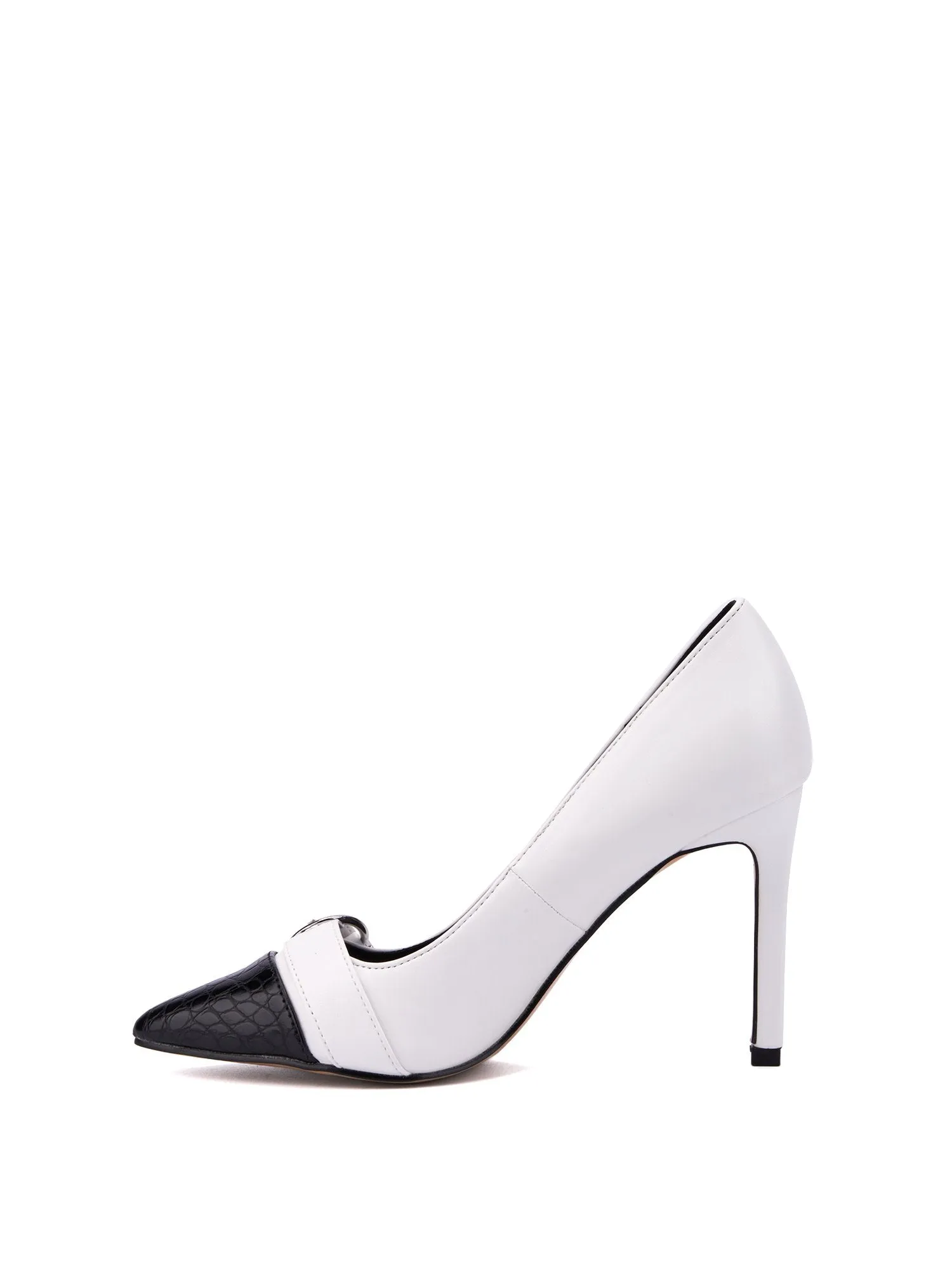 Colorblock Buckle Pump