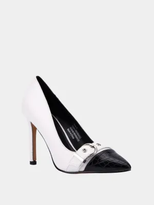 Colorblock Buckle Pump