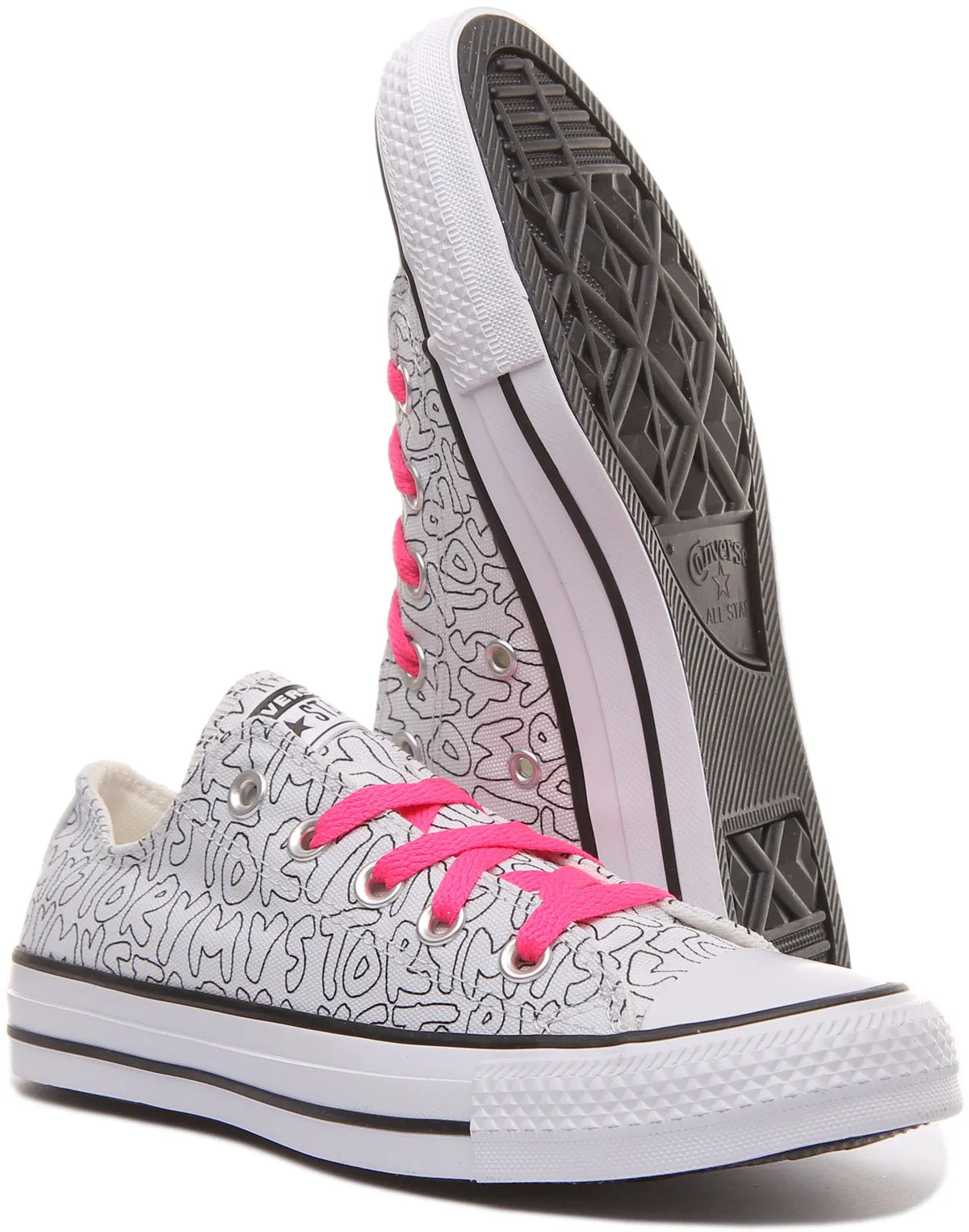 Converse 170297C In White Pink  Unisex