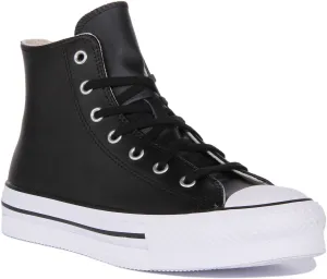 Converse All Star Lift A02485C In Black White For Junior