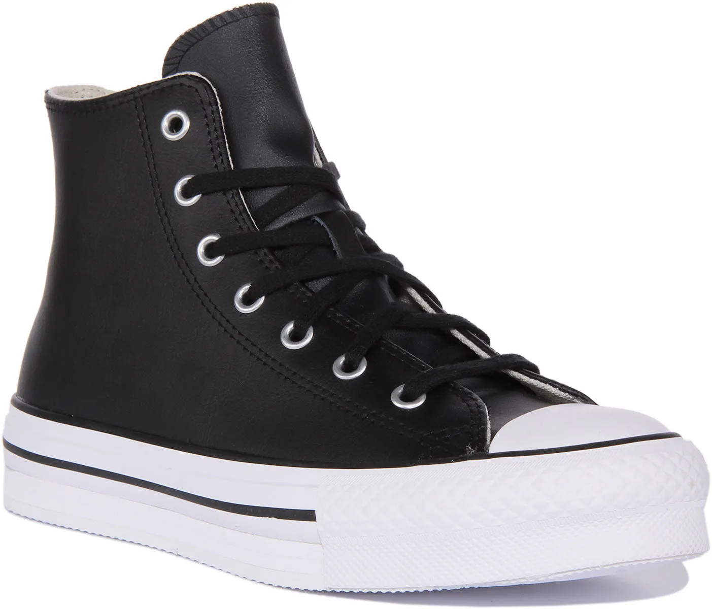 Converse All Star Lift A02485C In Black White For Junior