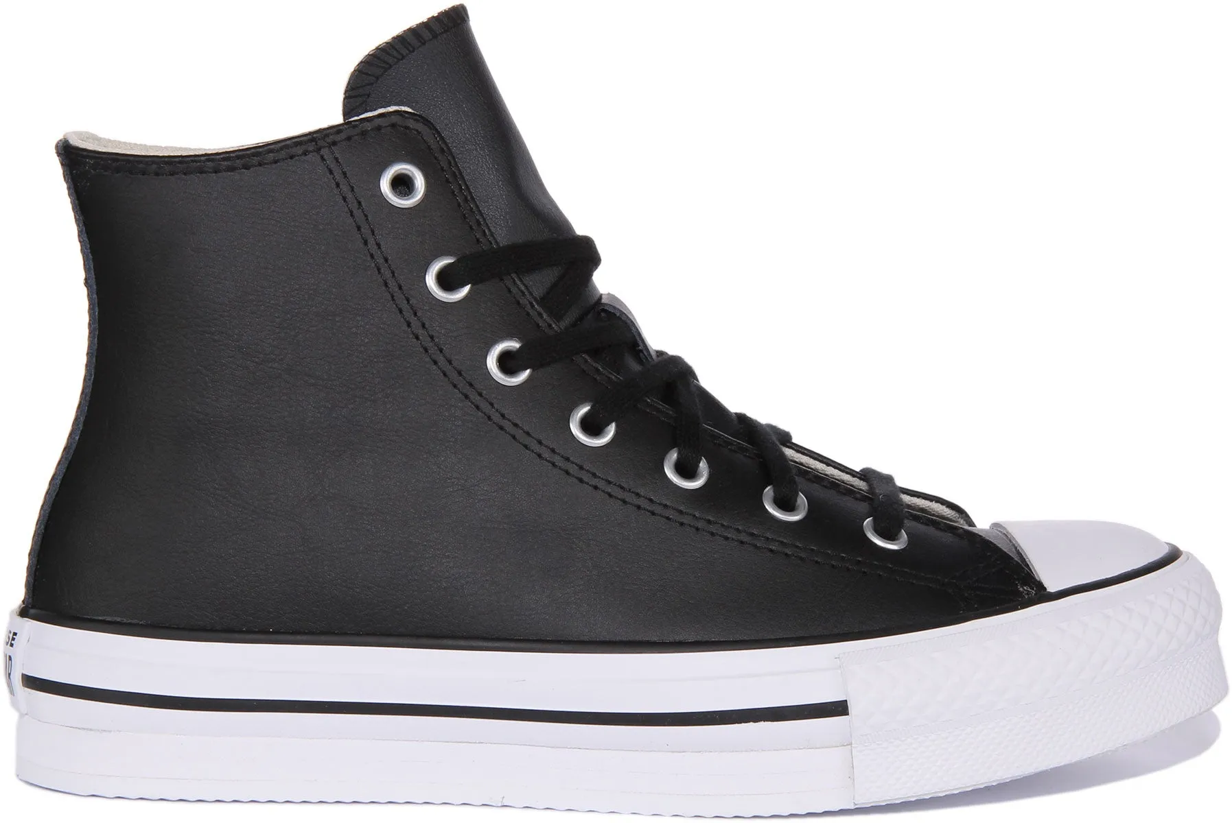 Converse All Star Lift A02485C In Black White For Junior