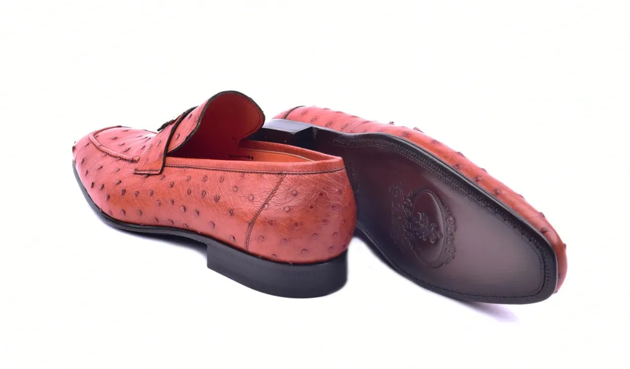 Corrente Ostrich Loafer Brandy