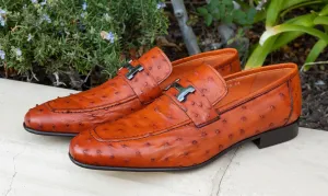 Corrente Ostrich Loafer Brandy