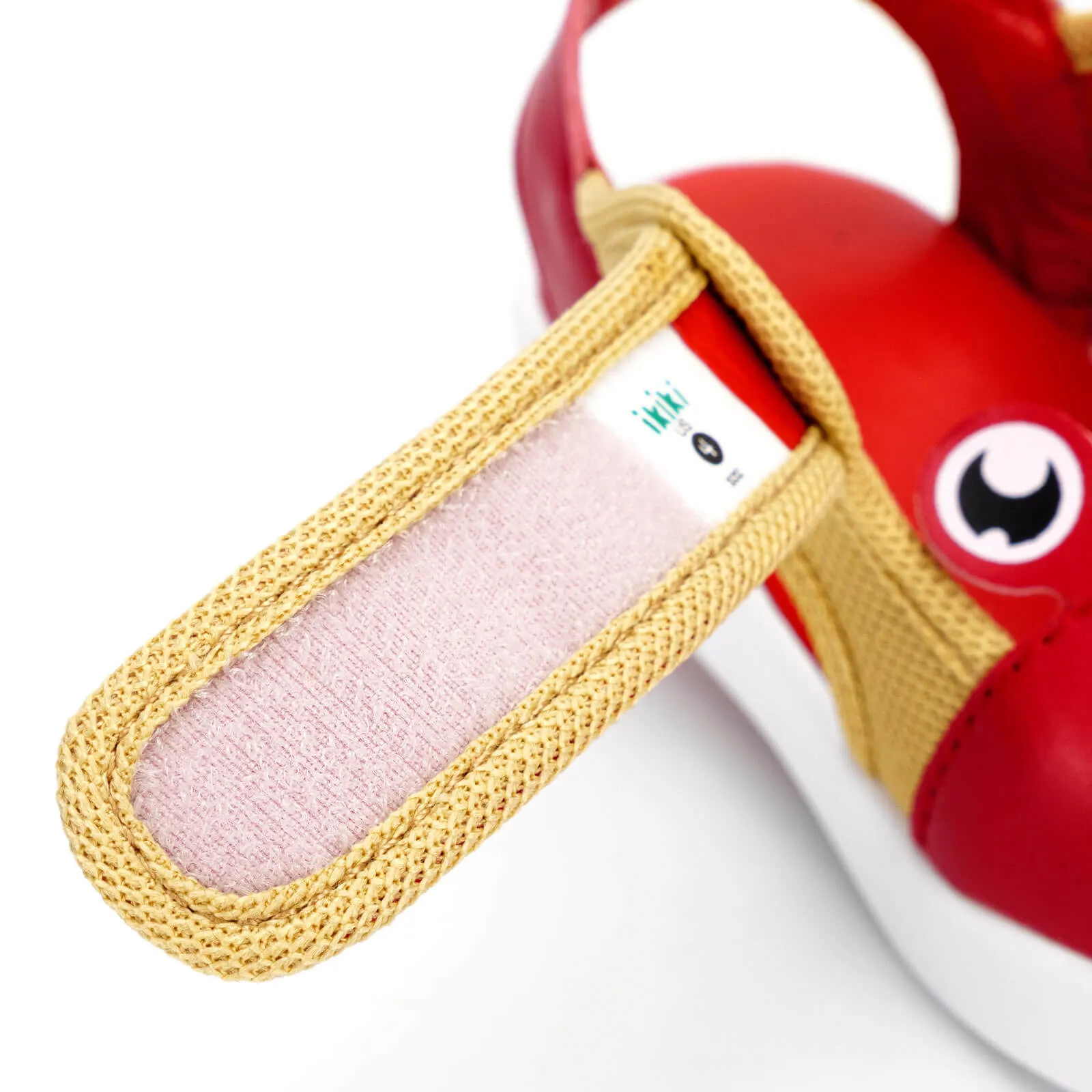 Crab Squeakerless Toddler Sandals  | Red/Tan