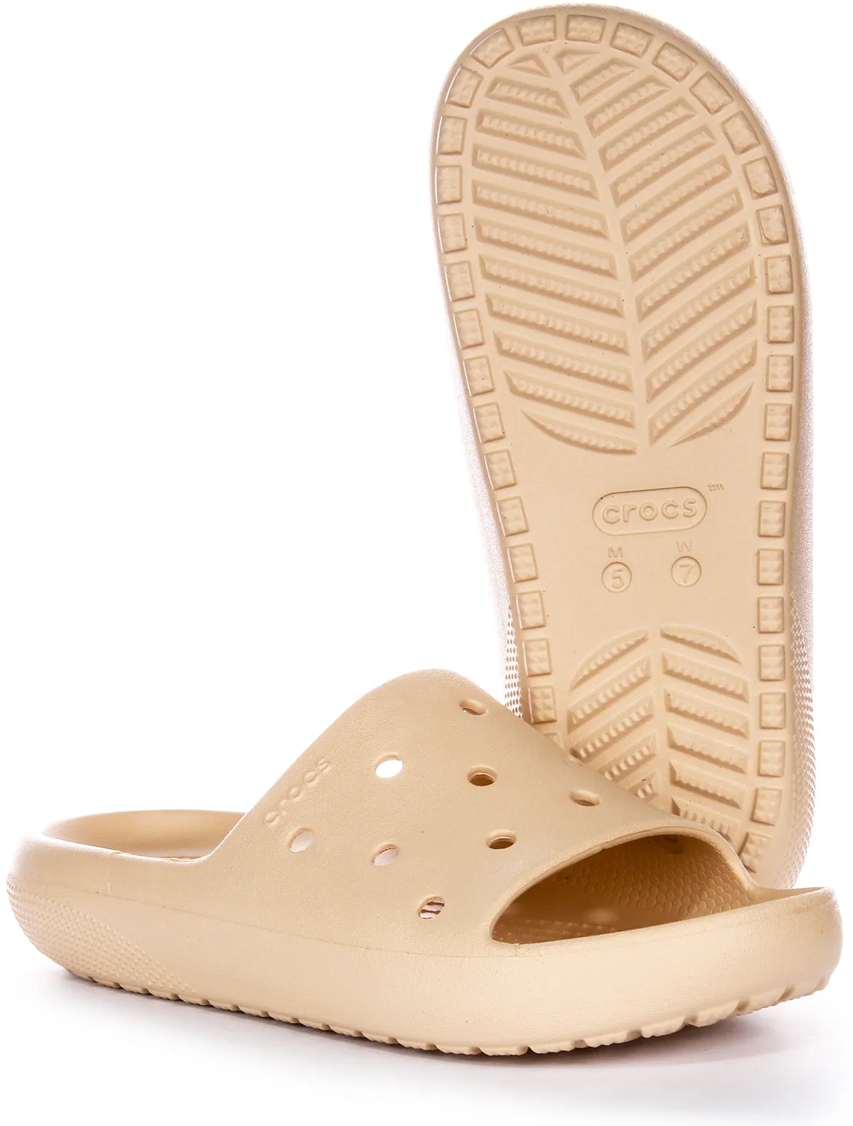 Crocs Classic Slide 2 In Beige For Unisex