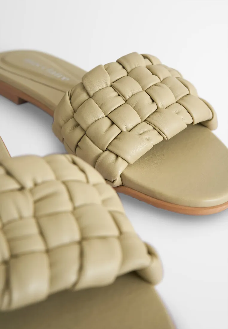 Cullen Soft Cushion Plaited Slide Sandals