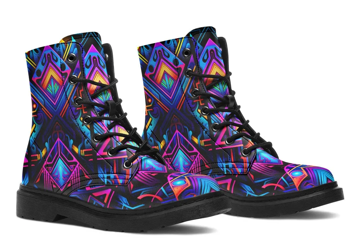 Cyber Lines Combat Boots