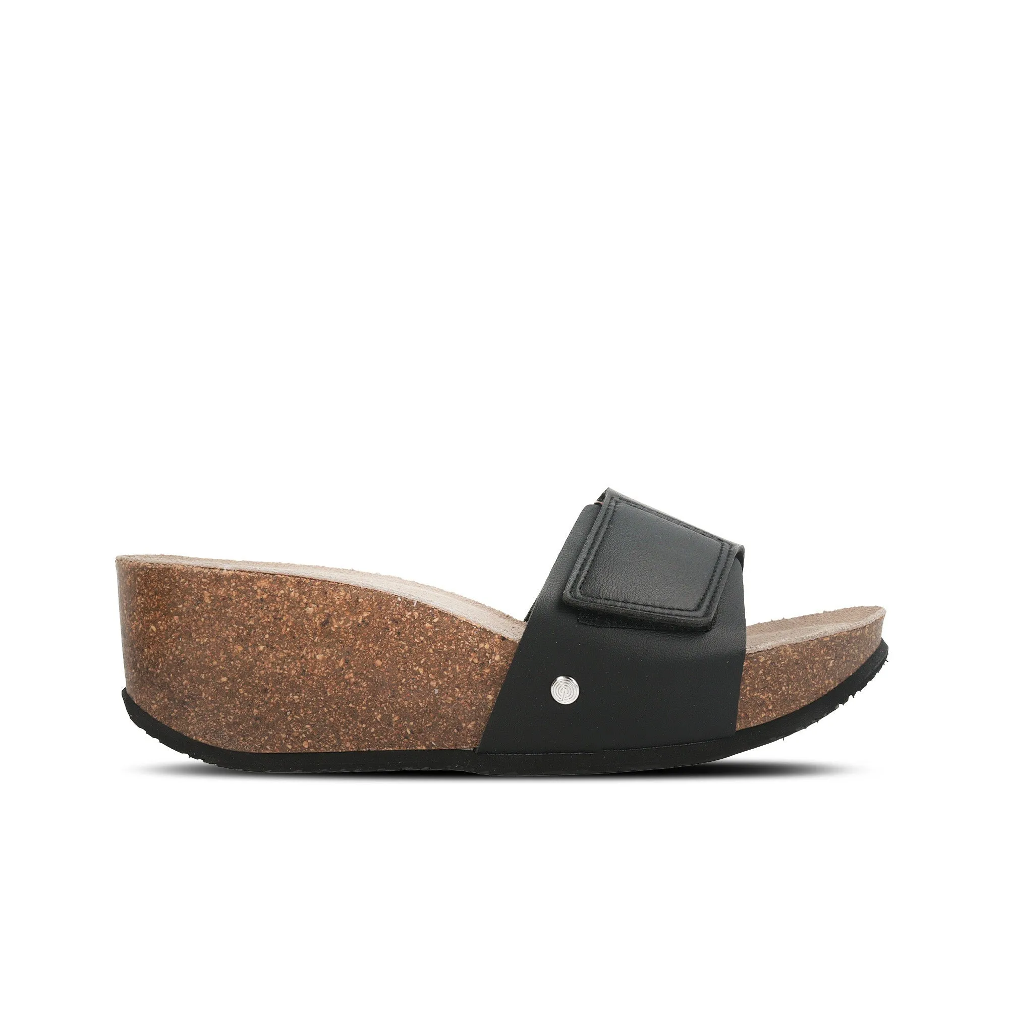 Elche Mat Black Sandals