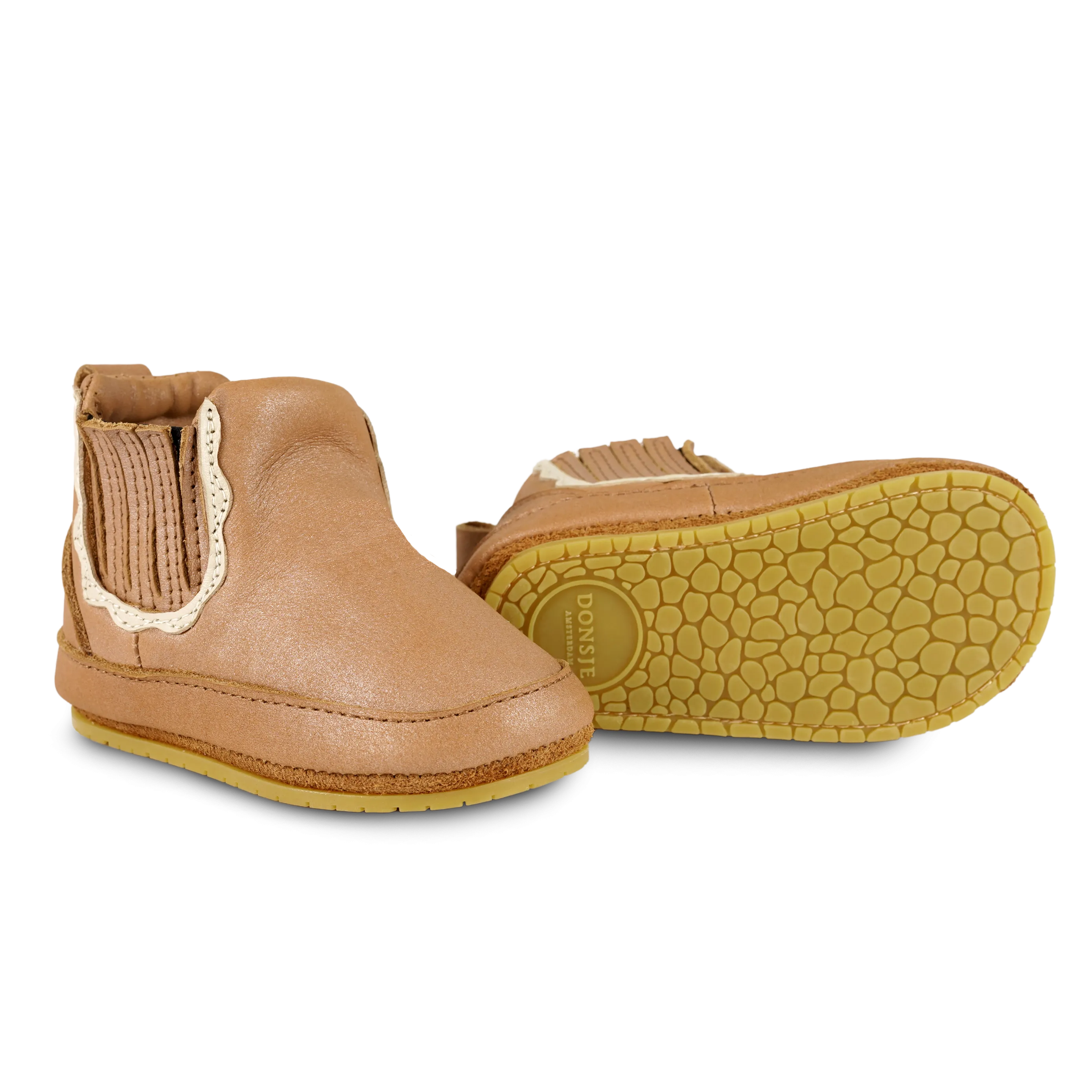 Elfine Booties | Caramel Metallic Nubuck