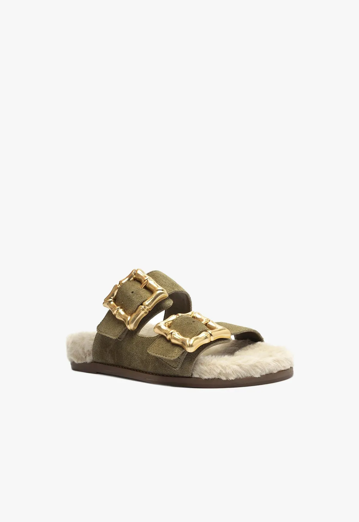 Enola Weekend Sporty Cow Suede Sandal