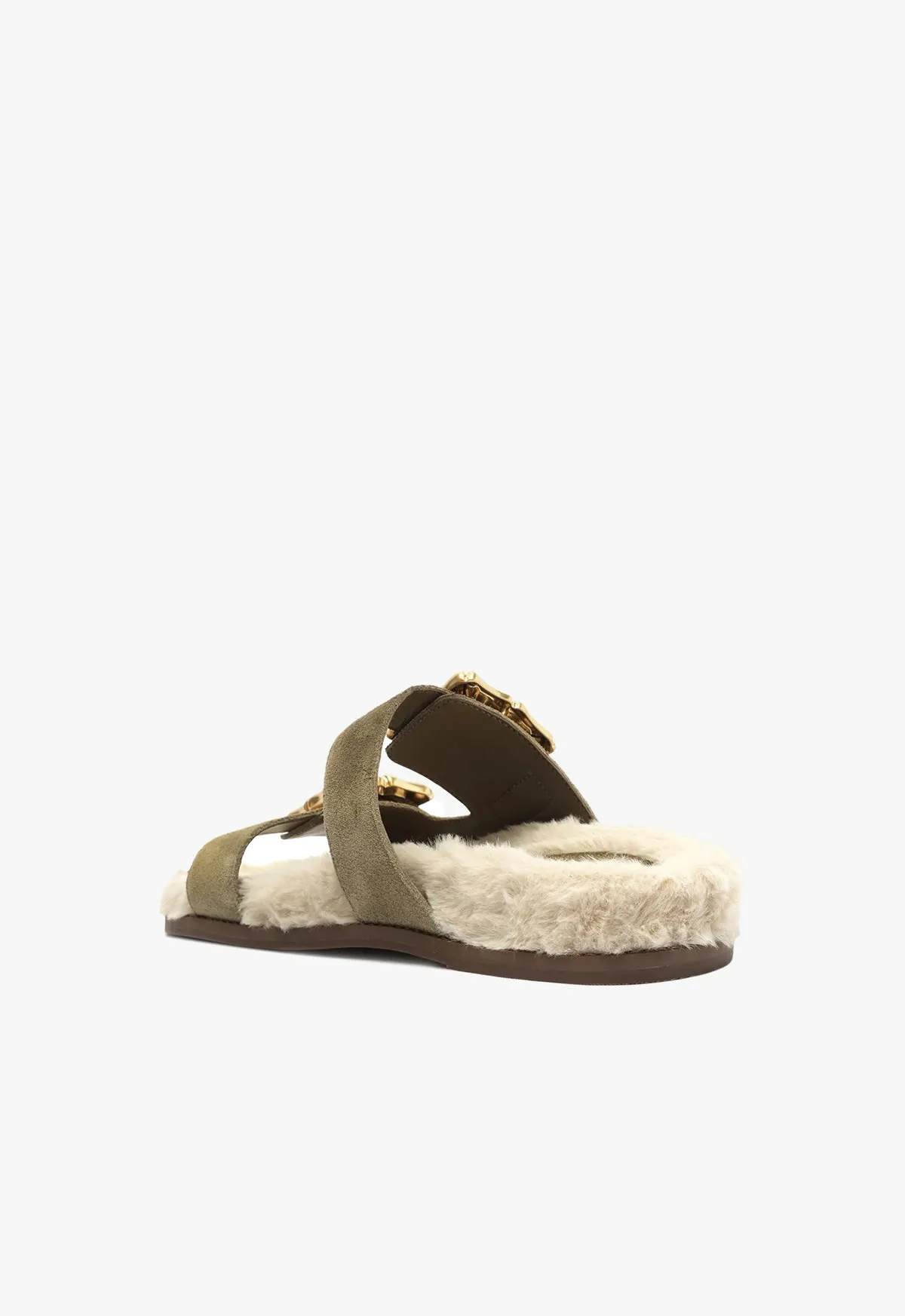 Enola Weekend Sporty Cow Suede Sandal