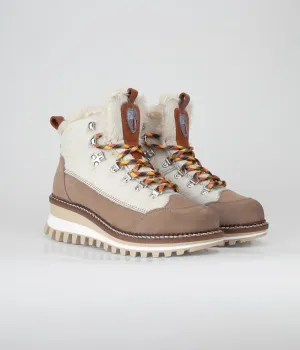 Erika White/Taupe Boot