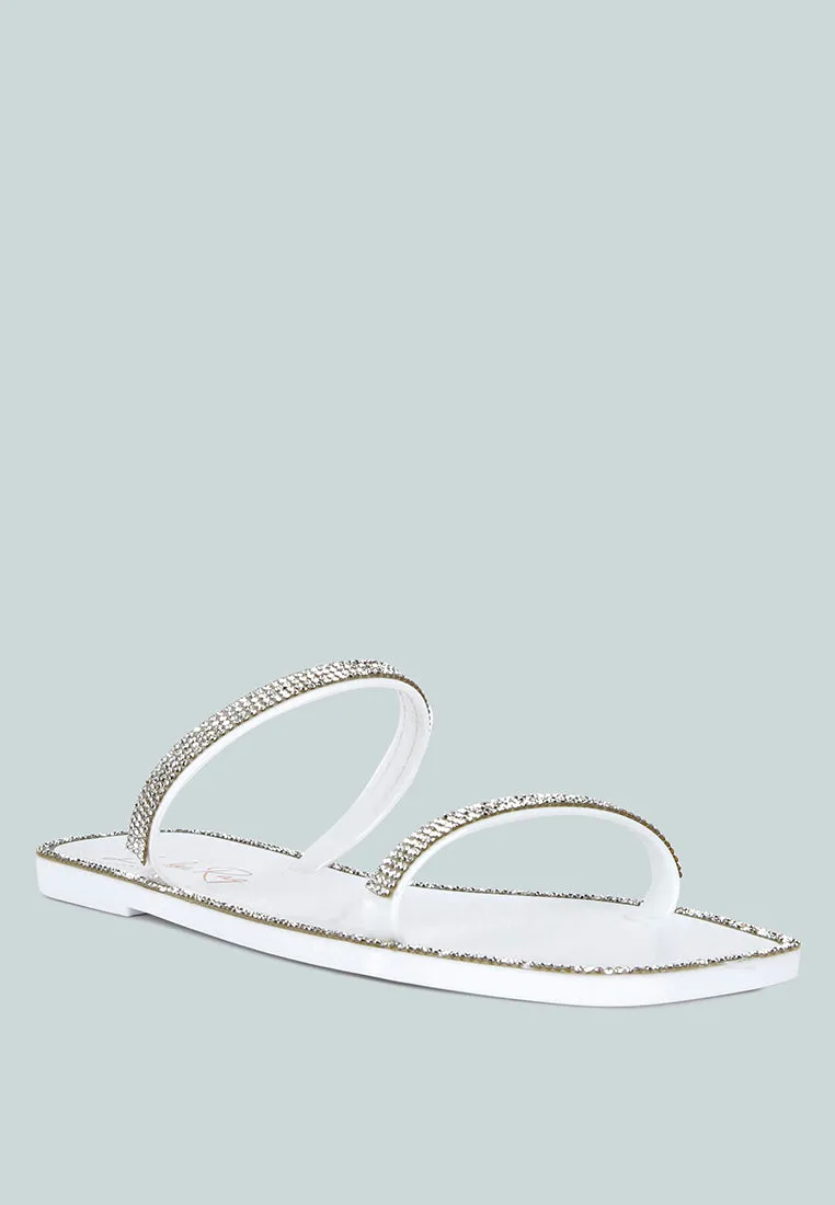 Fenta Diamante Detail Jelly Flats