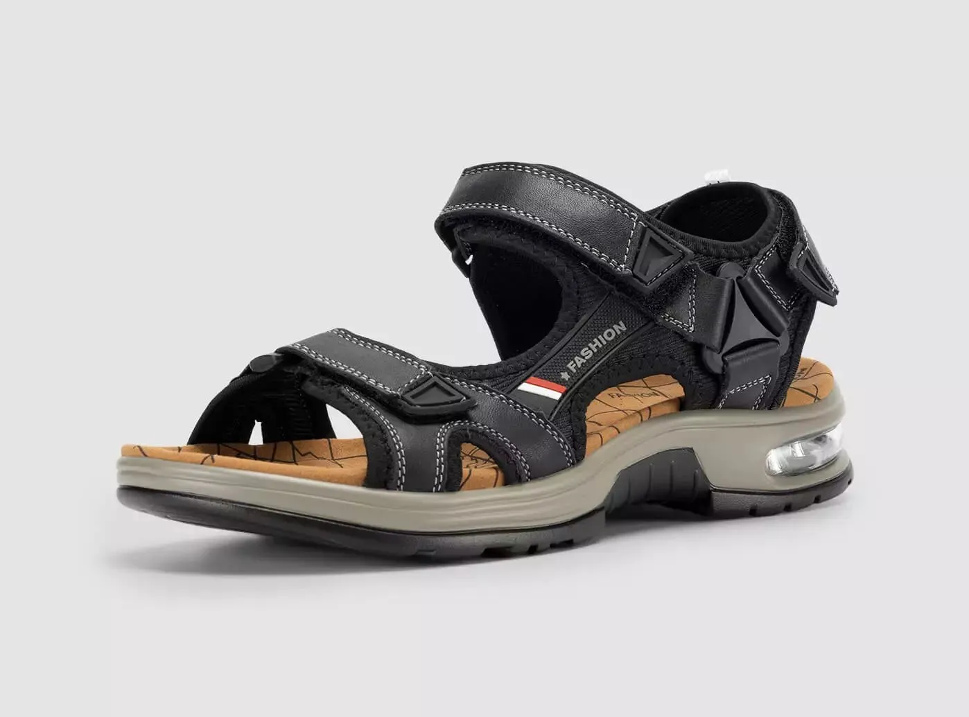 FitVille Men's UrbanStride Cushion Sandals