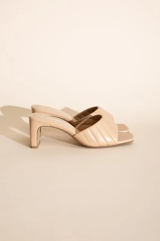 FS CLEARANCE W-NINA Slide Mule Heels