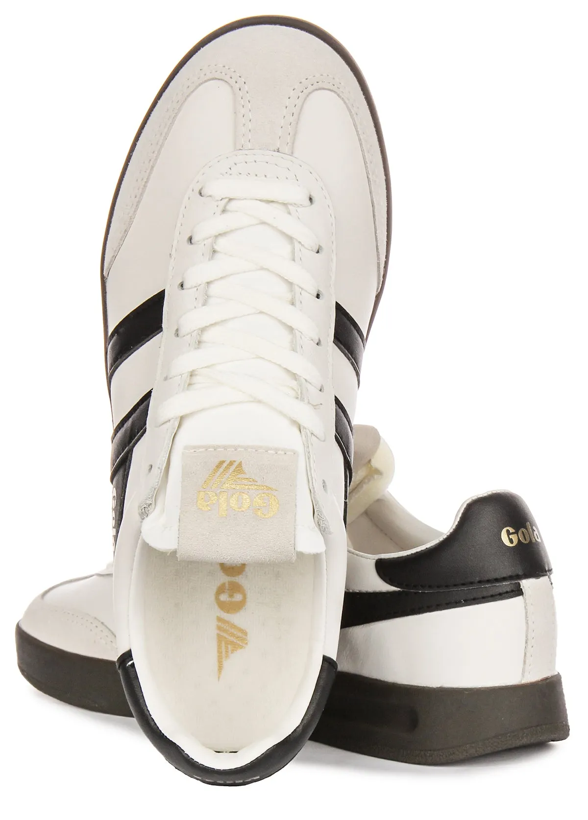 Gola Classics Cyclone Leather In White Black For Women