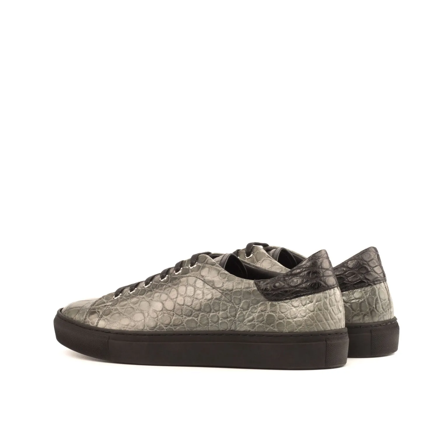 Grey Alligator Classic Trainers