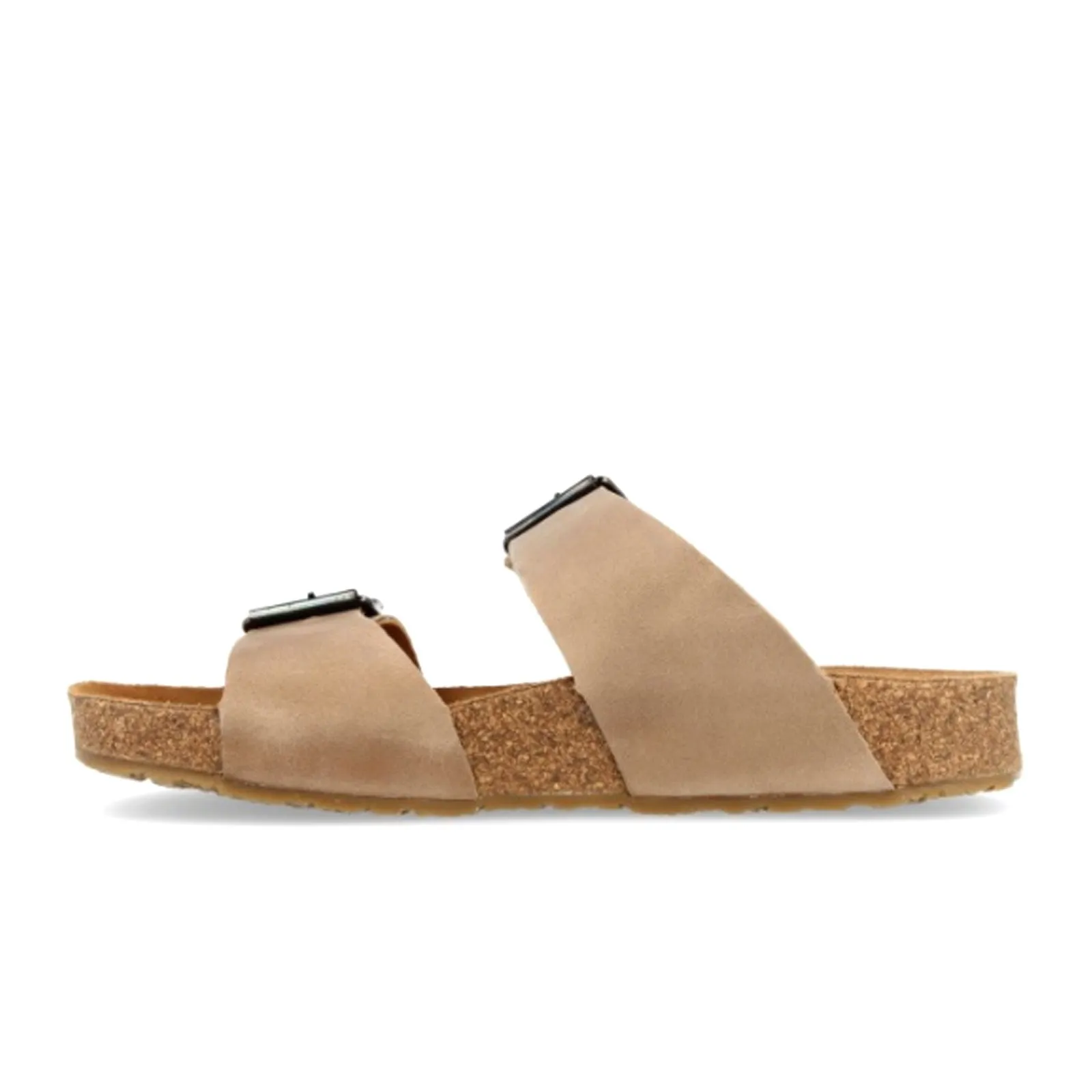 Haflinger Andrea Slide Sandal (Unisex) - Taupe