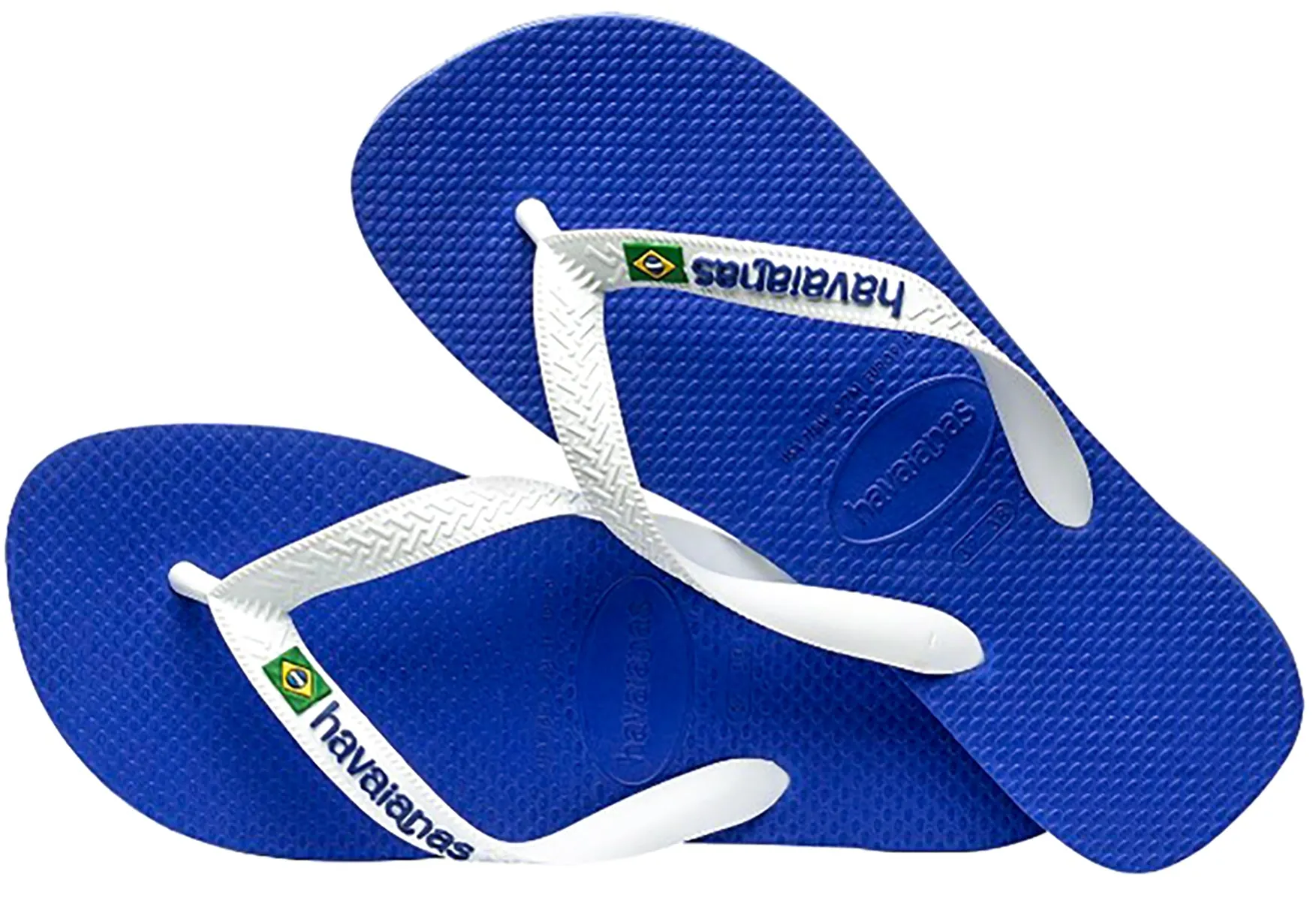 Havaianas Brasil Logo In Marine Blue