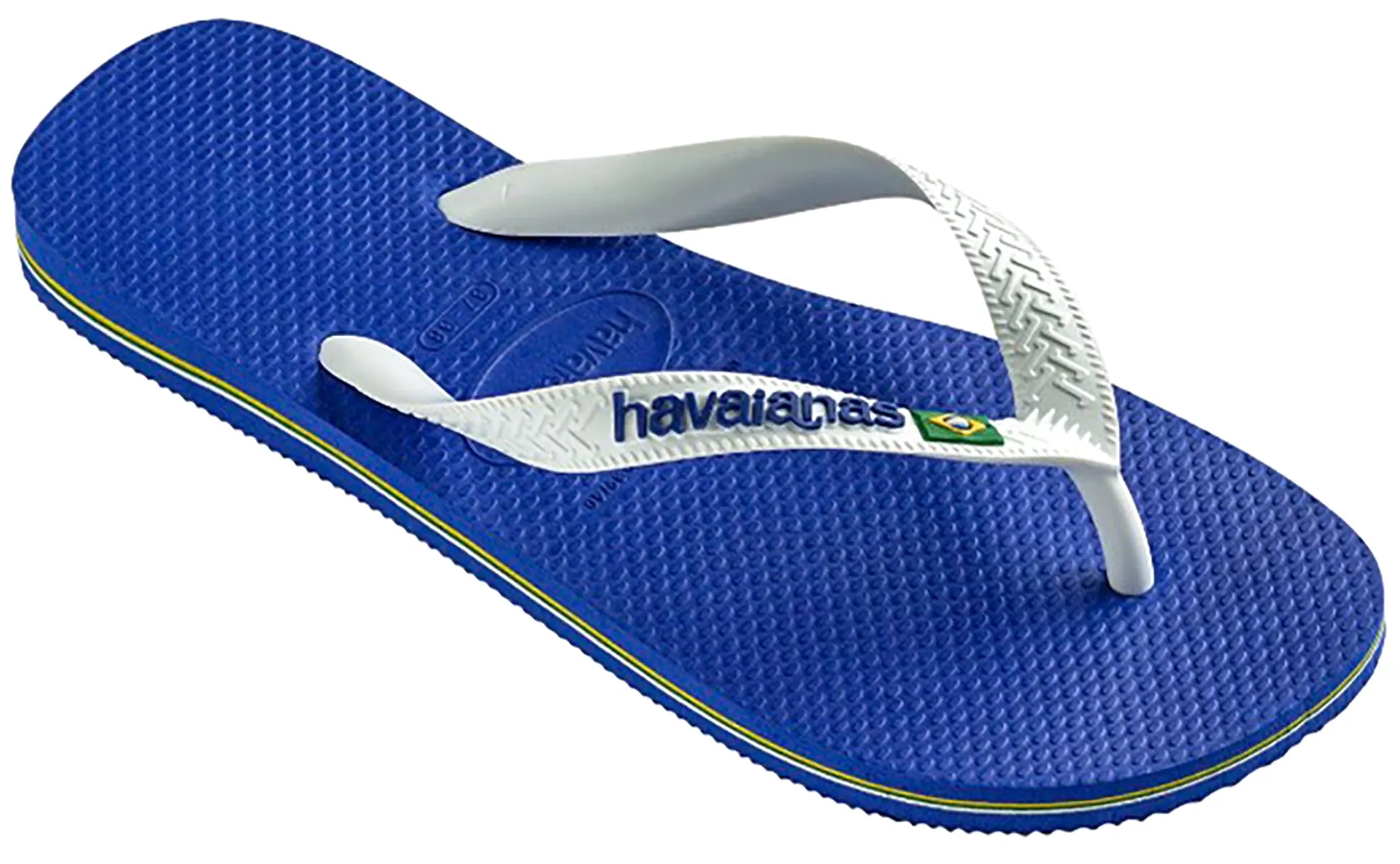 Havaianas Brasil Logo In Marine Blue