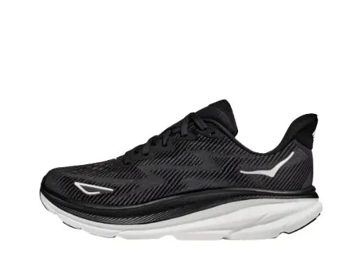 Hoka Womens Trainer Clifton 9 Wide Black White