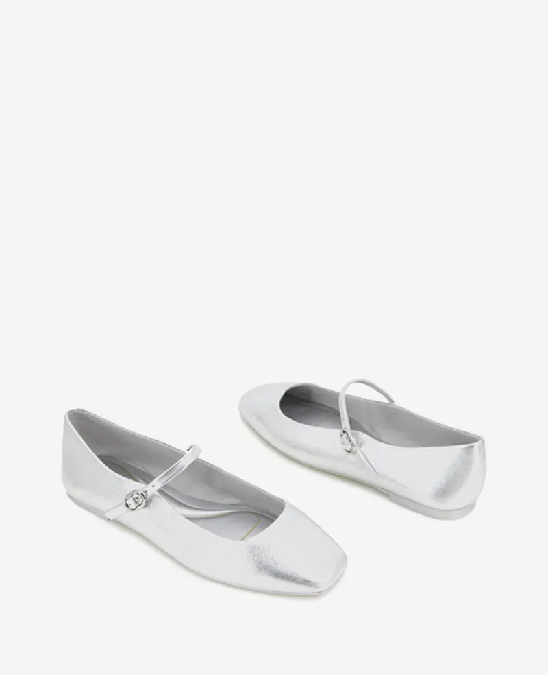 Jasper Metallic Leather Ballet Flat