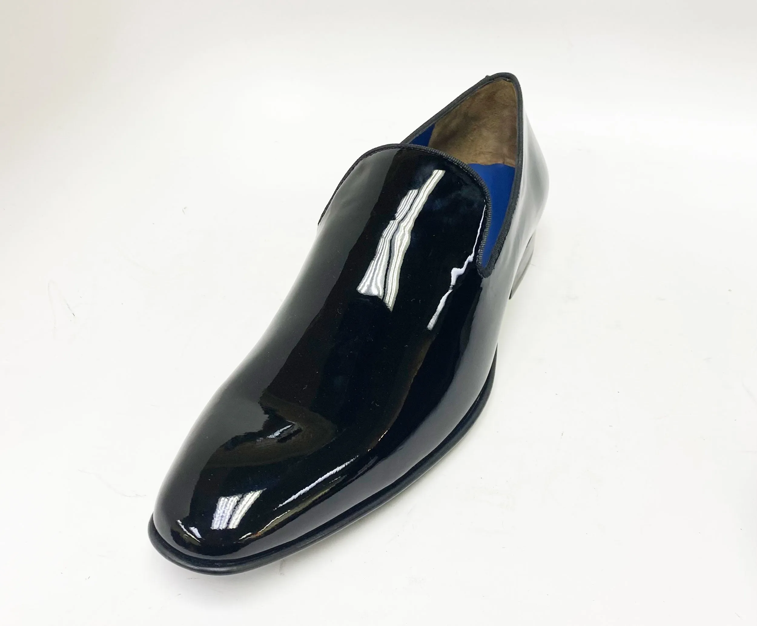 Jean Pierre Shiny Calfskin Venetian Loafer Black