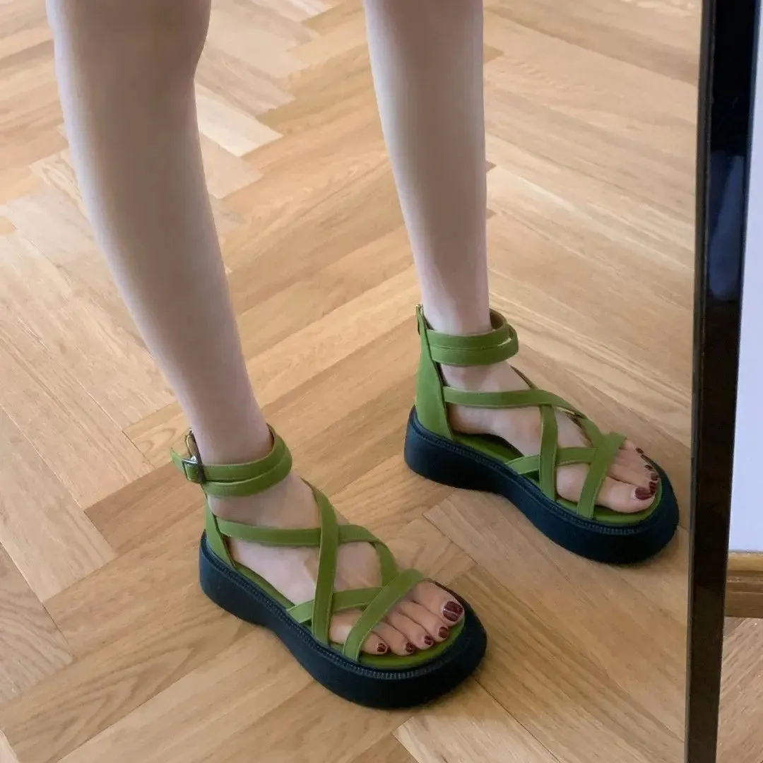 Joskaa 2024 New Cute Chunky Sandals