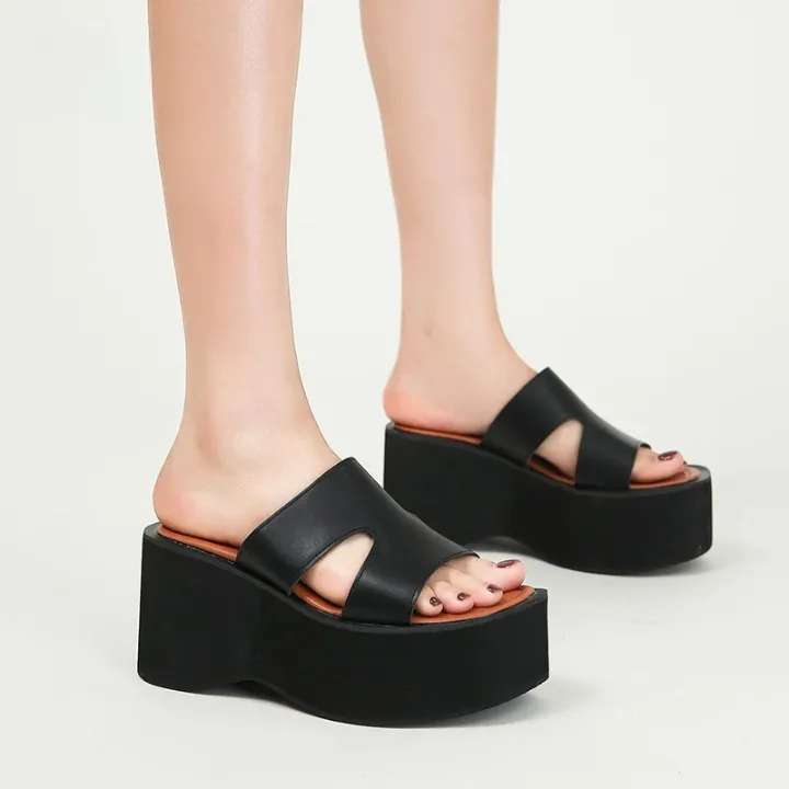 Joskaa 2024 New Heeled Backless Chunky Sandals