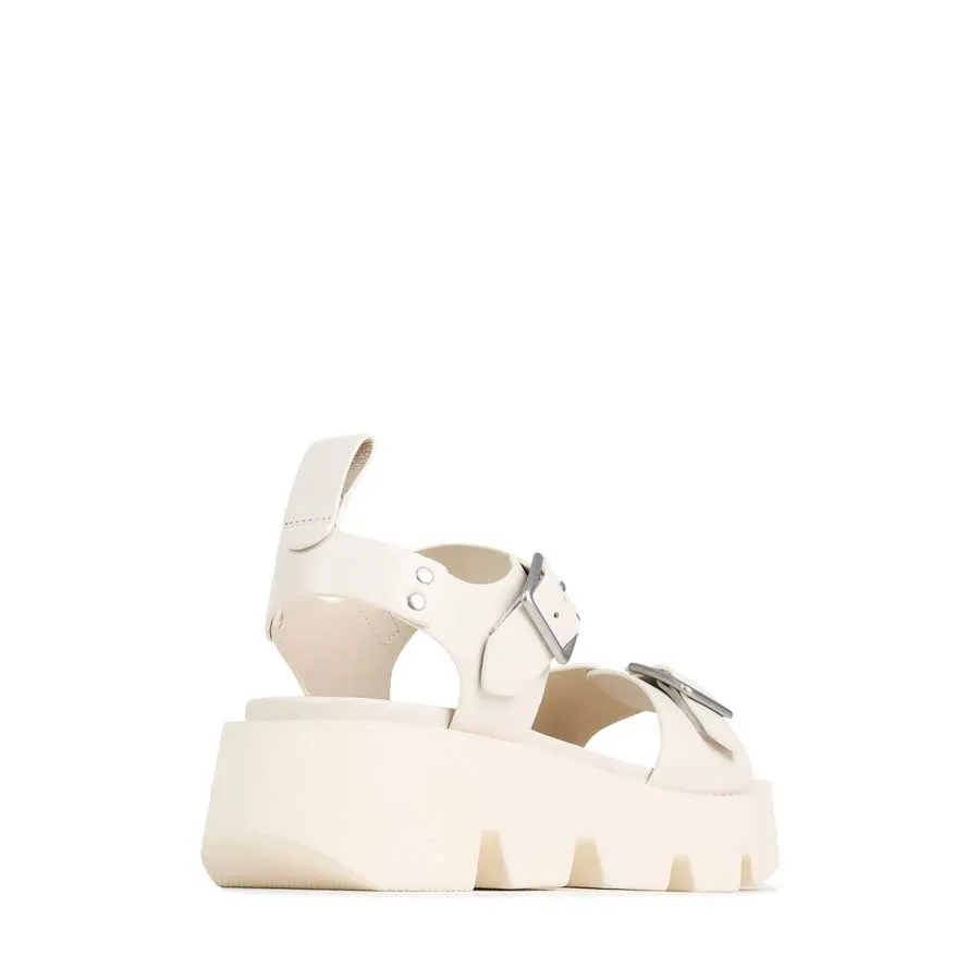 KAIRA LEATHER PLATFORM SANDALS